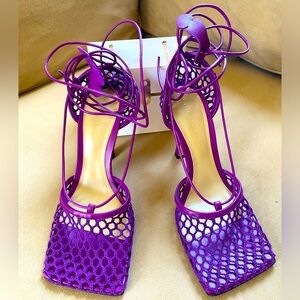 Bottega Veneta Stretch Lace-Up Pumps size 38
